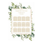 Botanical Gold Greenery Wedding Seating Chart