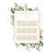 Botanical Gold Greenery Wedding Seating Chart