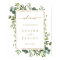 Botanical Gold Greenery Wedding Welcome Sign