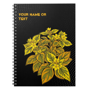 Botanical Goldrush: The Outback Sunset Lysimachia Notebook