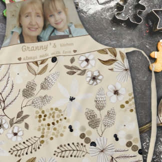 Botanical Granny's Kitchen Photo Apron