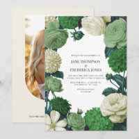 Botanical Green, Fern Shadow & Ivory Bud Wedding