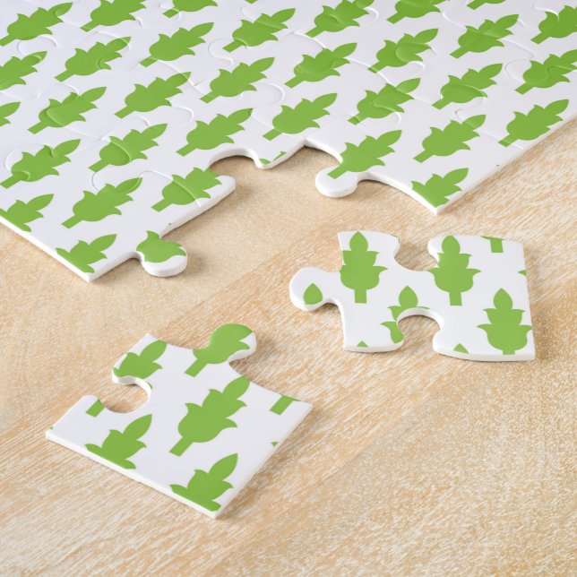 Botanical Green File Folder Set Jigsaw Puzzle (Side)