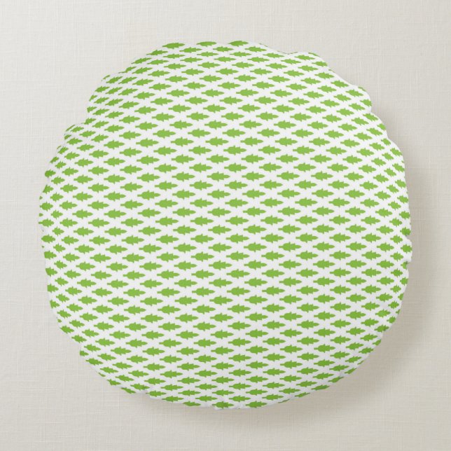 Botanical Green File Folder Set Round Cushion (Front)