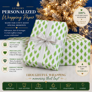 Botanical Green File Folder Set Wrapping Paper