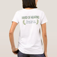 Botanical Green Leaves Hard of Hearing Deafness