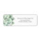 Botanical Green Return Address Succulent Wedding