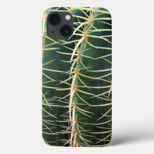 Botanical Green Sphere Cactus iPhone 13 Case