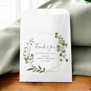 Botanical Greenery Bridal Shower Favour Bag