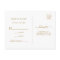 Botanical Greenery Christmas Gold Wedding RSVP