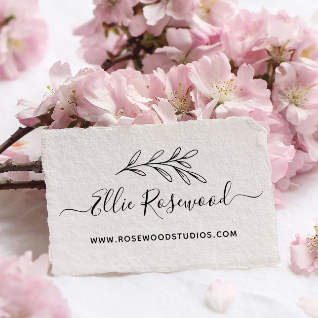 Botanical Greenery Script Create Your Own Rubber Stamp (Botanical Greenery Script Create Your Own Rubber Stamp)