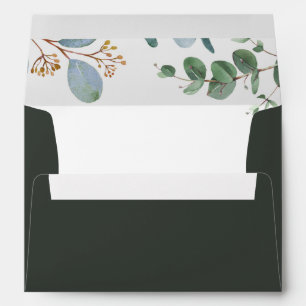 Botanical Greenery Wedding  Envelope