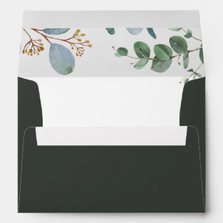 Botanical Greenery Wedding  Envelope