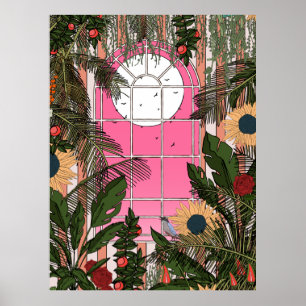 Botanical Greenhouse Poster