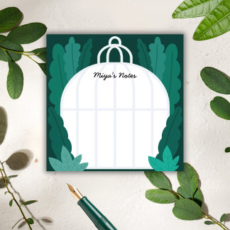 Botanical Greenhouse Sticky Notes - Miya’s Notes