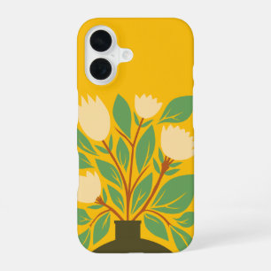 Botanical Hand drawing Floral Pot iPhone 16 Case