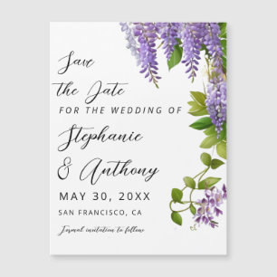 Botanical Hanging Purple Wisteria Wedding 