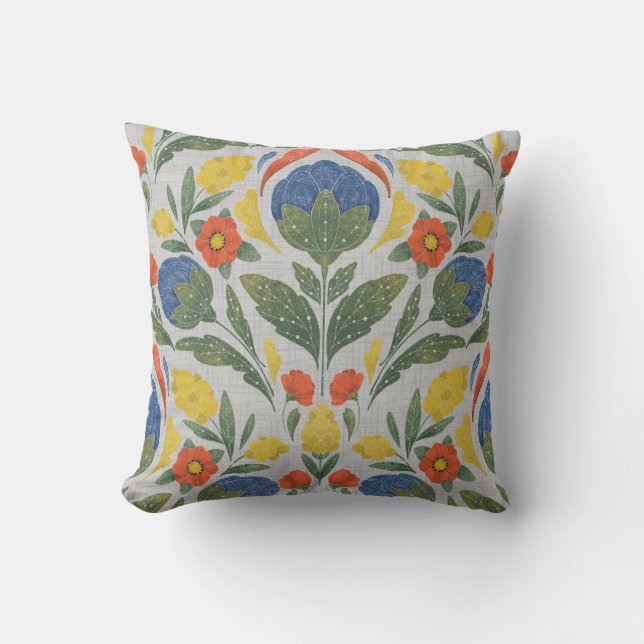 Botanical Heritage Throw Pillow (Front)