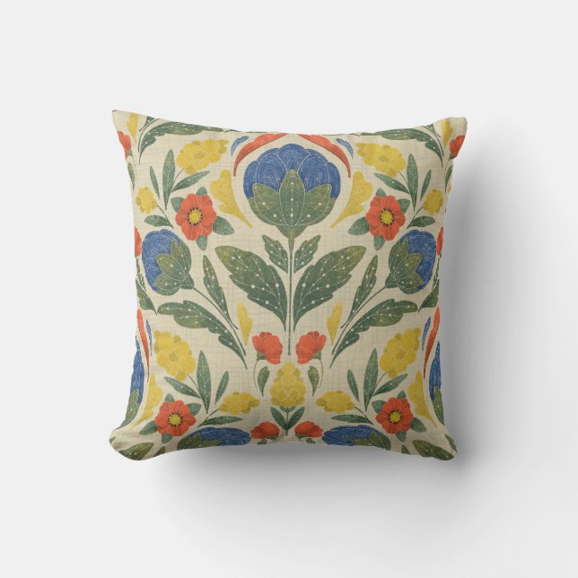Botanical Heritage Throw Pillow (Front)