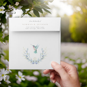 Botanical Hummingbird From the Family Of Funeral Envelope