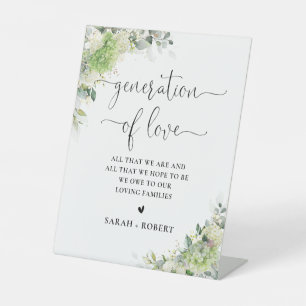 Botanical Hydrangeas Generation of Love Sign