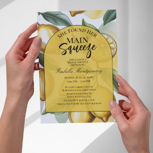 Botanical Illustration Main Squeeze Bridal Shower Invitation