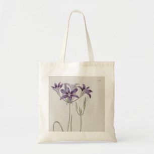 Botanical Illustration of Swallowtail Flowers Tote Bag