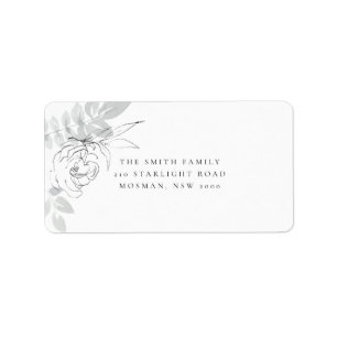 Botanical Illustration Return Address Label
