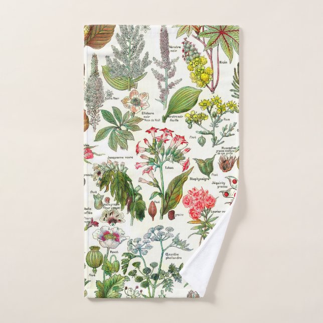 Botanical Illustrations Hand Towel (Hand Towel)