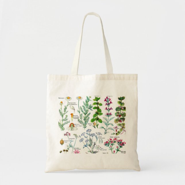 Botanical Illustrations - Larousse Plants Tote Bag (Front)