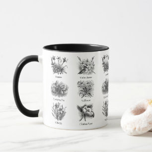 Botanical illustrations mug