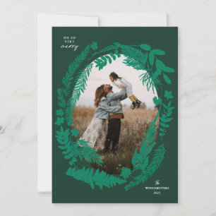 Botanical Impressions Frame Christmas Holiday Card