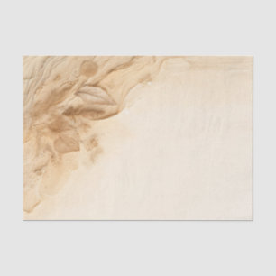 Botanical Ivory Cream Bohemian Textured Wedding Tissue Paper