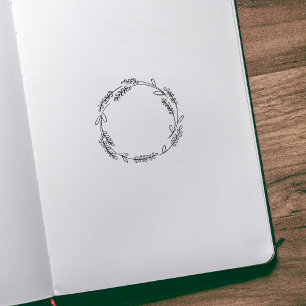  Botanical Journal Rubber Stamp