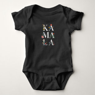 Botanical Kamala Harris Voting 2024 Floral Voter Baby Bodysuit
