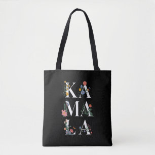 Botanical Kamala Harris Voting 2024 Floral Voter Tote Bag