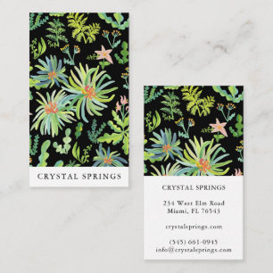 Botanical Landscaping Gardening Plants Modern Business Card