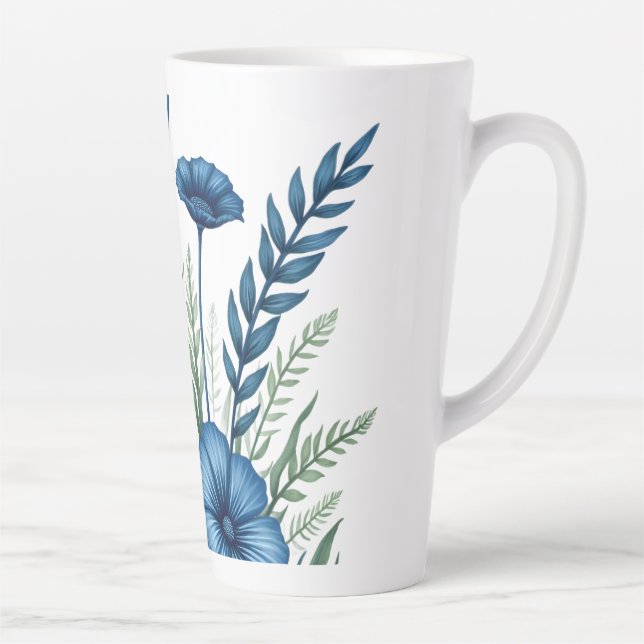 Botanical Latte Mug | Stylish Boho Drinkware (Right)