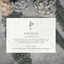 Botanical Leaf Grey Wedding