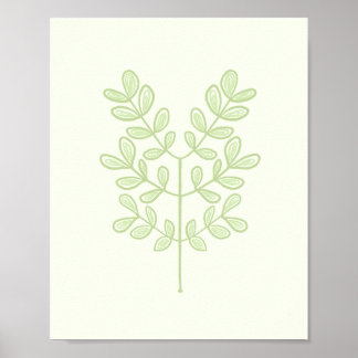 Botanical Leaf Poster