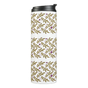 Botanical Leaf Thermal Tumbler