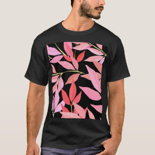 Botanical leaves, colourful seamless pattern. T-Shirt