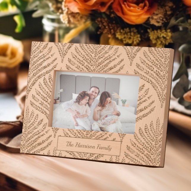 Botanical Leaves Custom Family Etched Frames (Creator Uploaded)