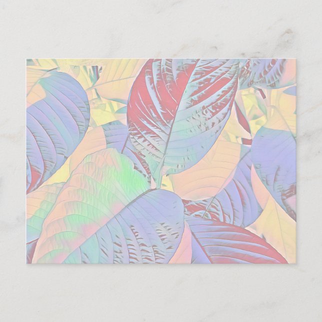 Botanical Leaves Post Card (Customisable) (Front)
