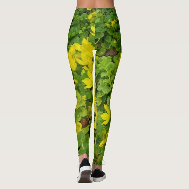 Botanical Leggings Creeping Jenny XS XL Jogging (Back)
