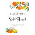 Botanical Lemons and Oranges Summer Bridal Shower