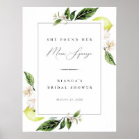 Botanical Lemons Main Squeeze Bridal Shower