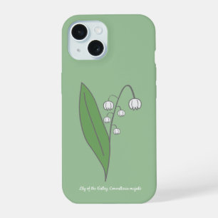 Botanical Lily of the Valley Pastel Flower iPhone 15 Case