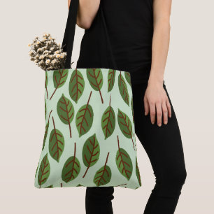 "Botanical Little Tree Leaves Minimalist" tote Bag