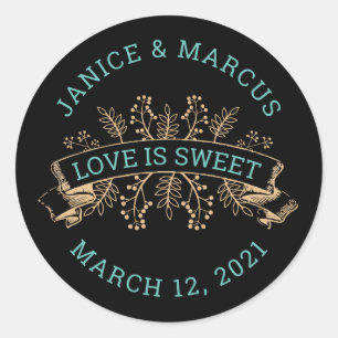 Botanical Love is Sweet Stickers